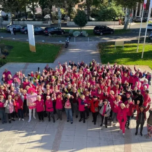 Marche rose à Andernos